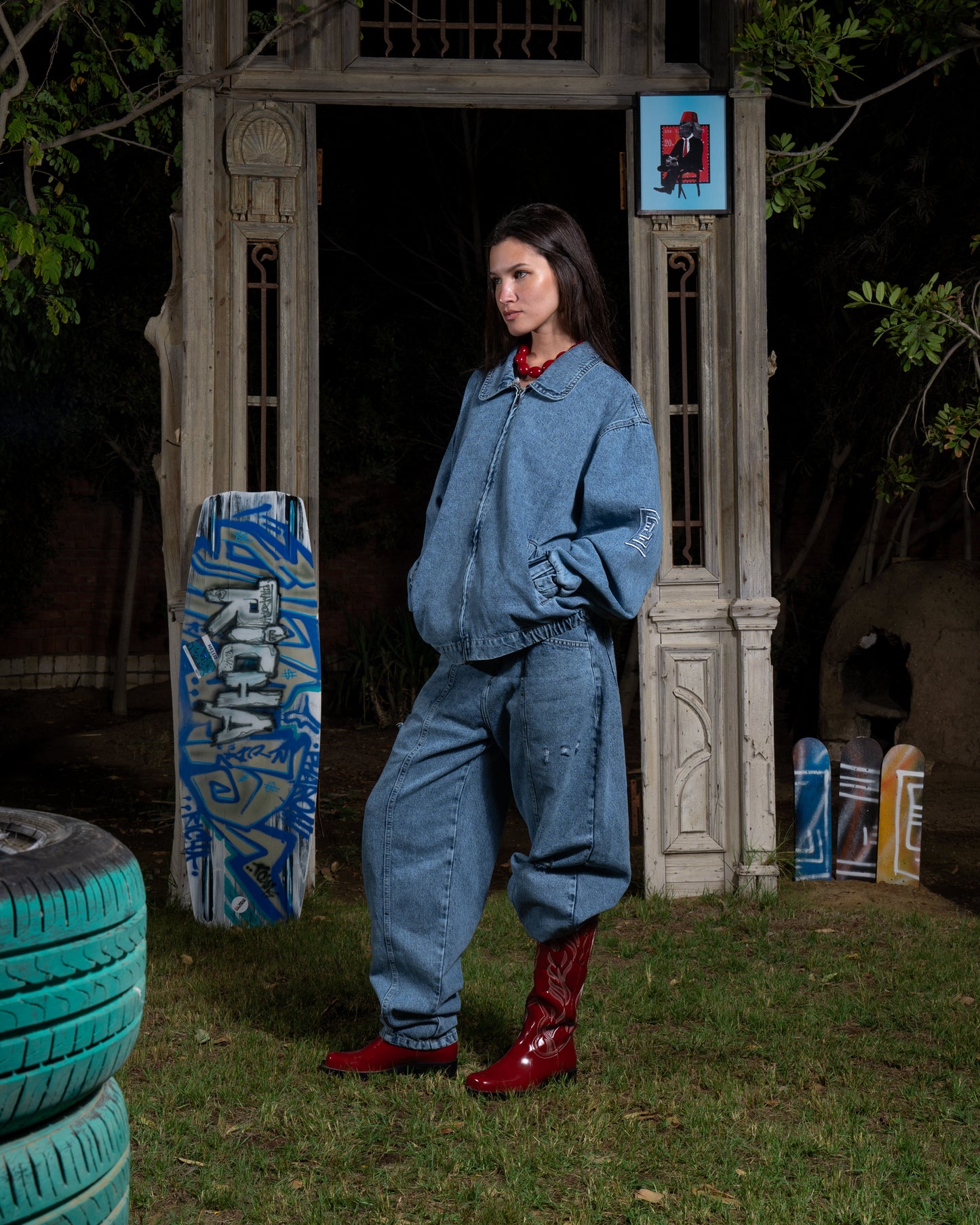 YMS Denim Pants- BLUE