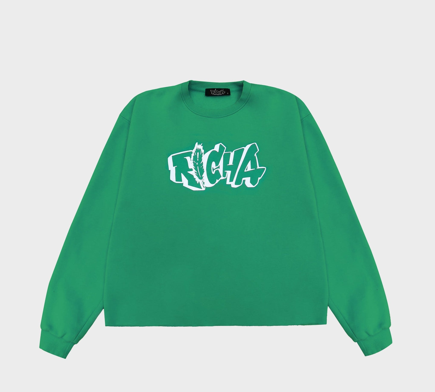 Green Basic Crew Neck - Richa UAE