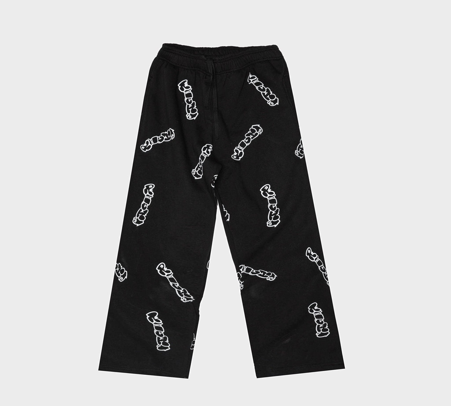 Patterned Black Richa Sweatpants - Richa UAE