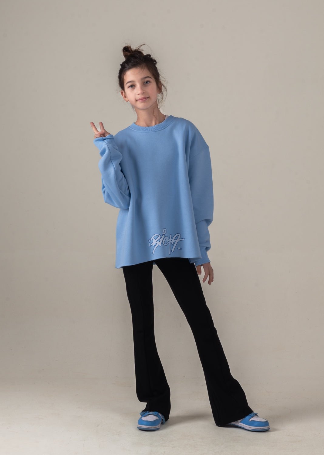 r&R®23 Blue Crew Neck - Richa UAE