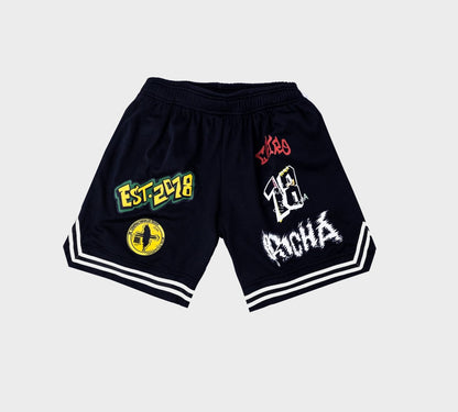 6Patch Basketball Shorts - Black - Richa UAE