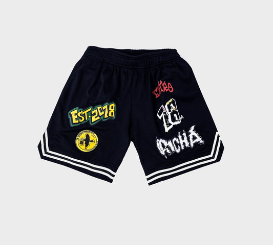 6Patch Basketball Shorts - Black - Richa UAE