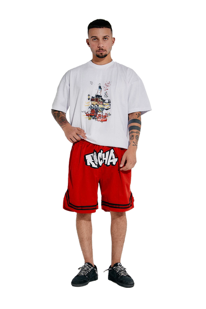 Red Basketball Shorts