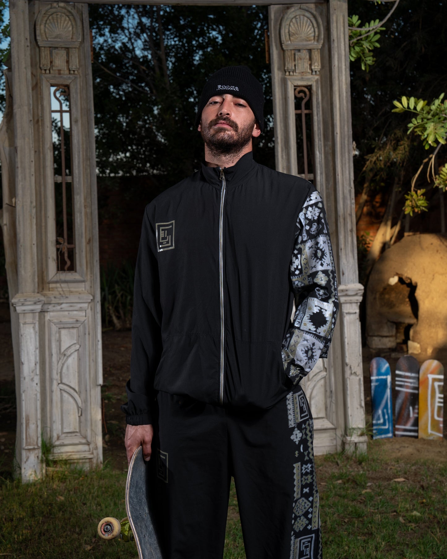 RIQSHA Tracksuit Jacket- Black