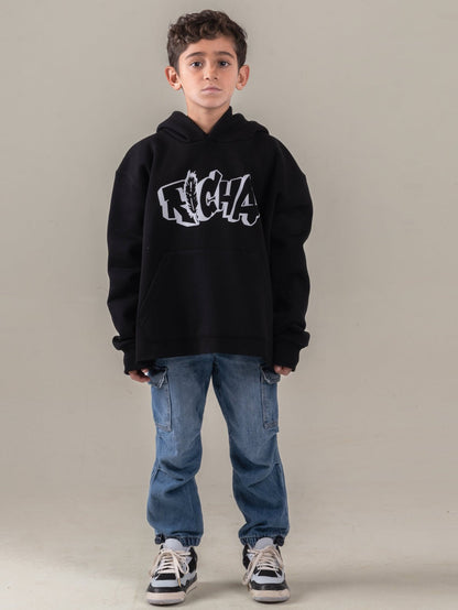 Black Basic Hoodie - Richa UAE