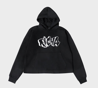 Black Basic Hoodie - Richa UAE