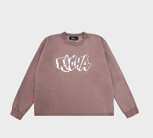 Brown Basic Crew Neck - Richa UAE