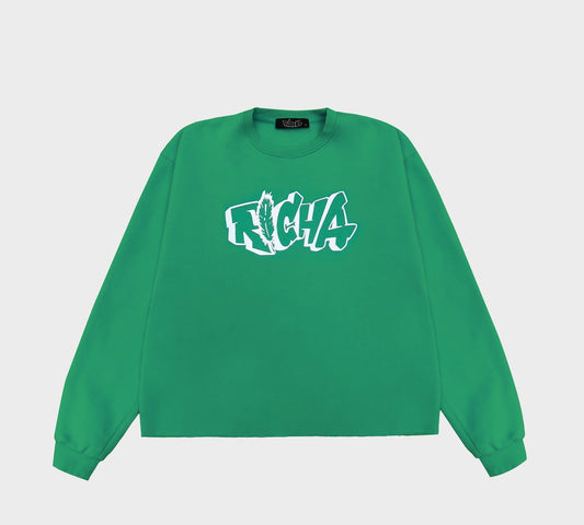 Green Basic Crew Neck - Richa UAE