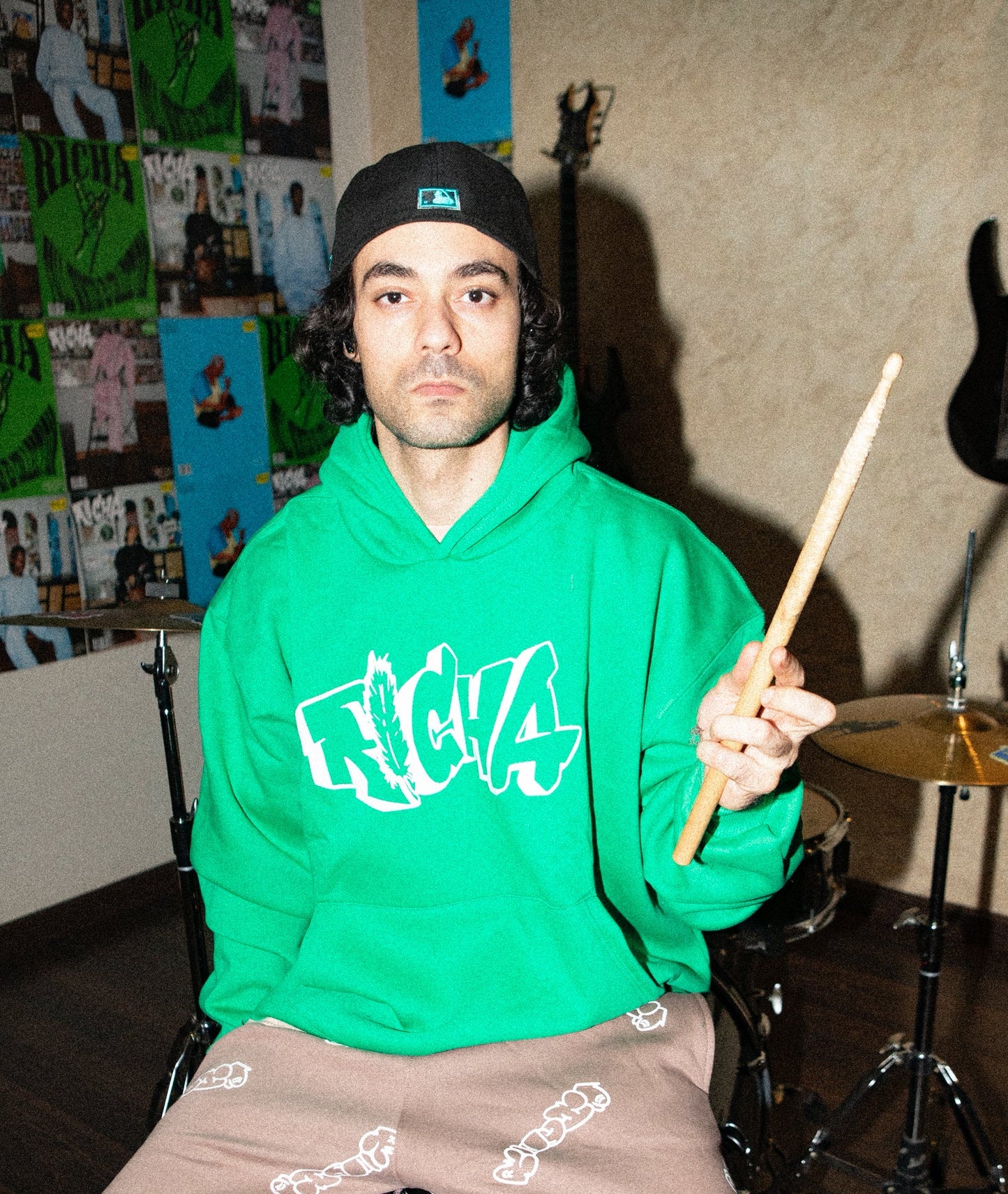 Green Basic Hoodie - Richa UAE