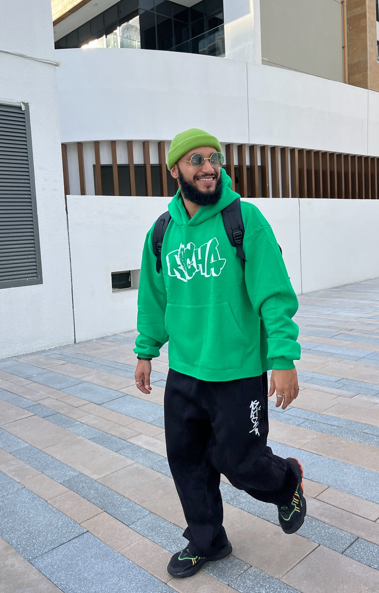 Green Basic Hoodie - Richa UAE