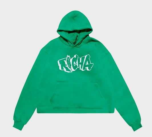 Green Basic Hoodie - Richa UAE