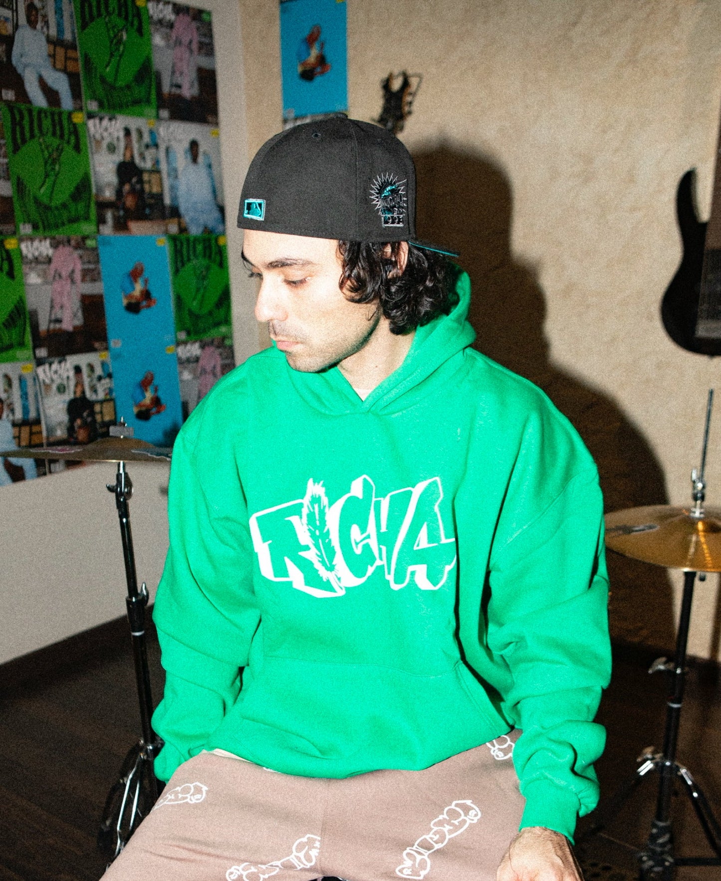 Green Basic Hoodie - Richa UAE