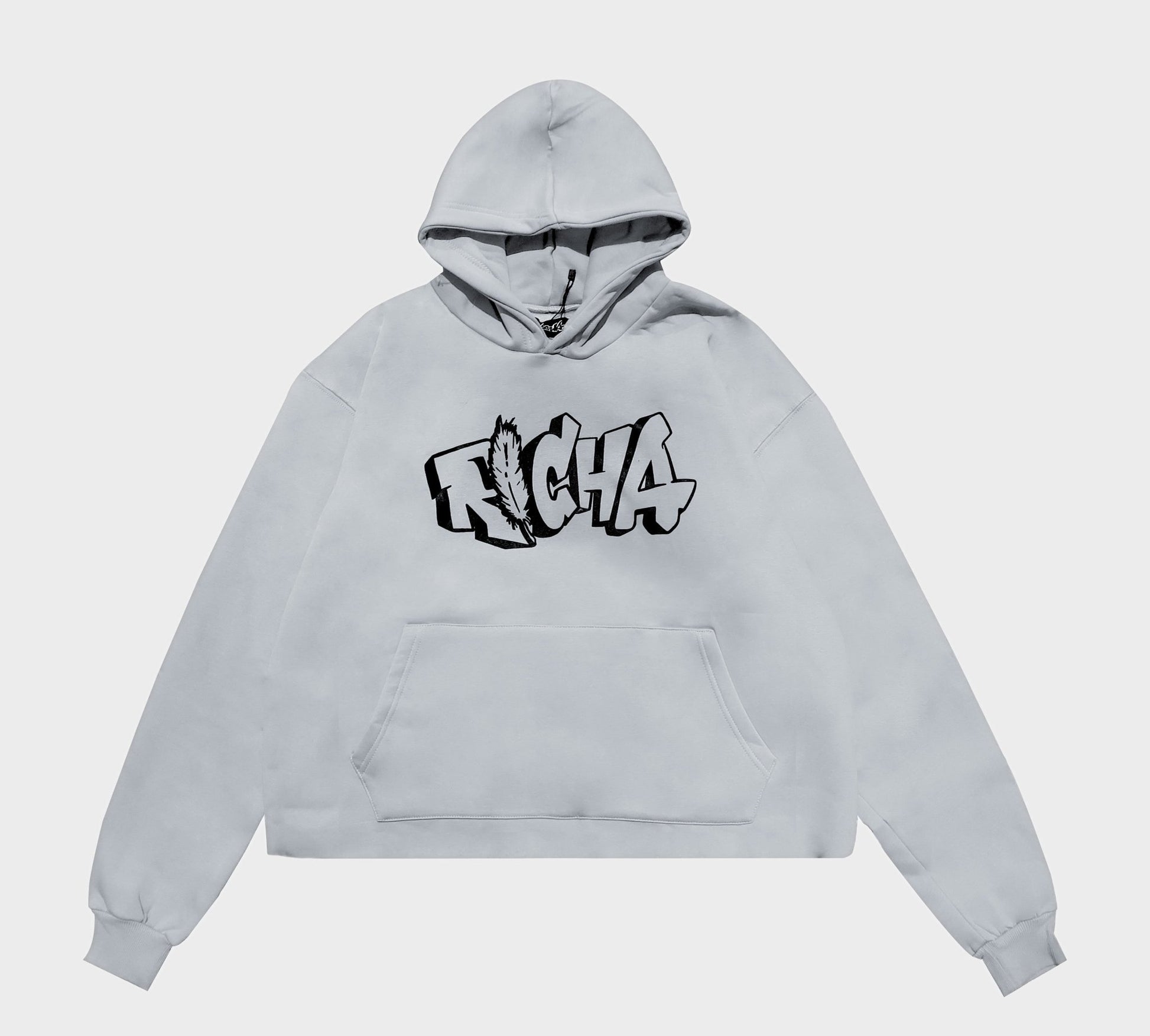 Grey Basic Hoodie - Richa UAE