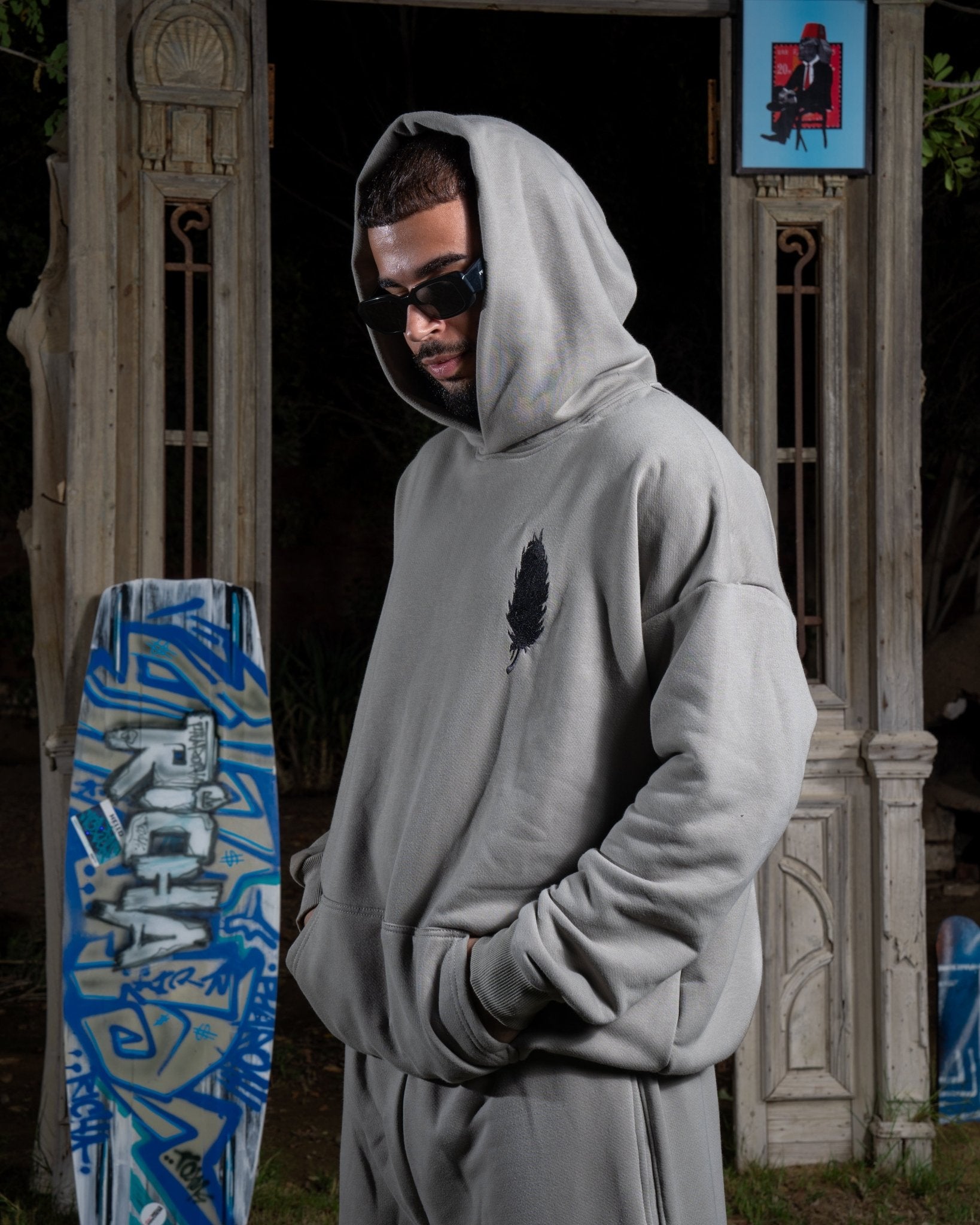 Grey Richa Hoodie - Richa UAE