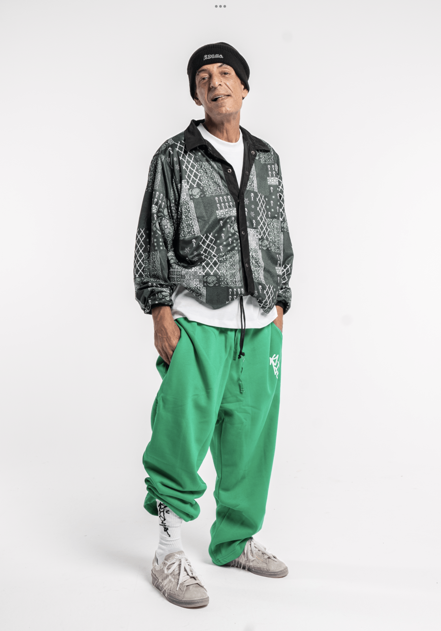 Moroccan Richa Paisley Coach Jacket - Black - Richa UAE