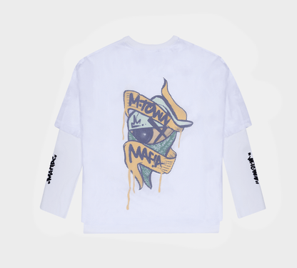 MTM LONG SLEEVE Tee - White - Richa UAE