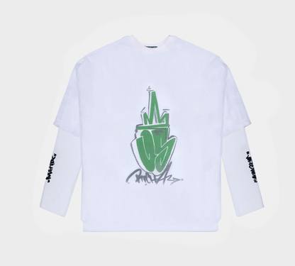 MTM LONG SLEEVE Tee - White - Richa UAE
