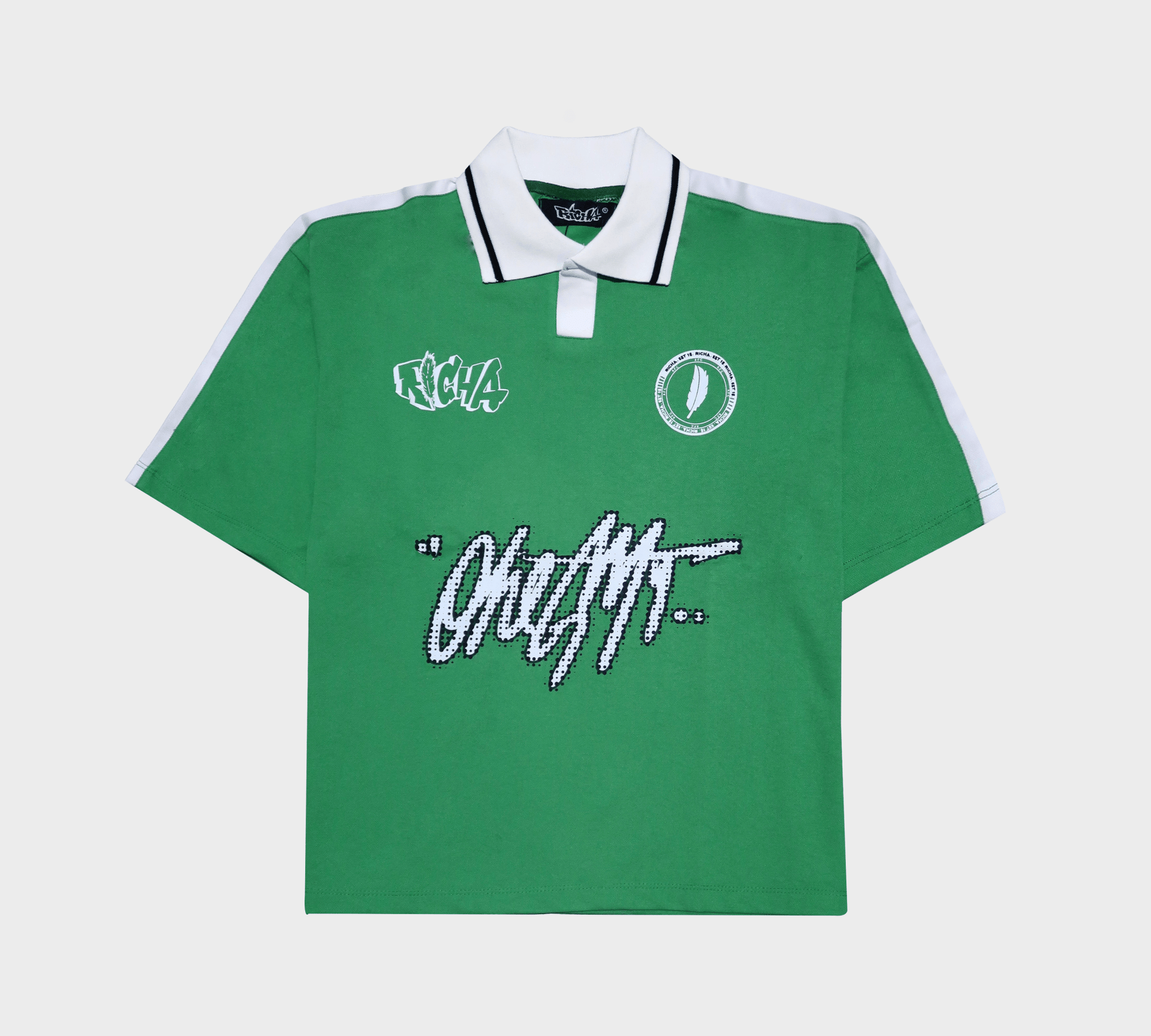 RICHA F.C. Jersey - GREEN/WHITE - Richa UAE