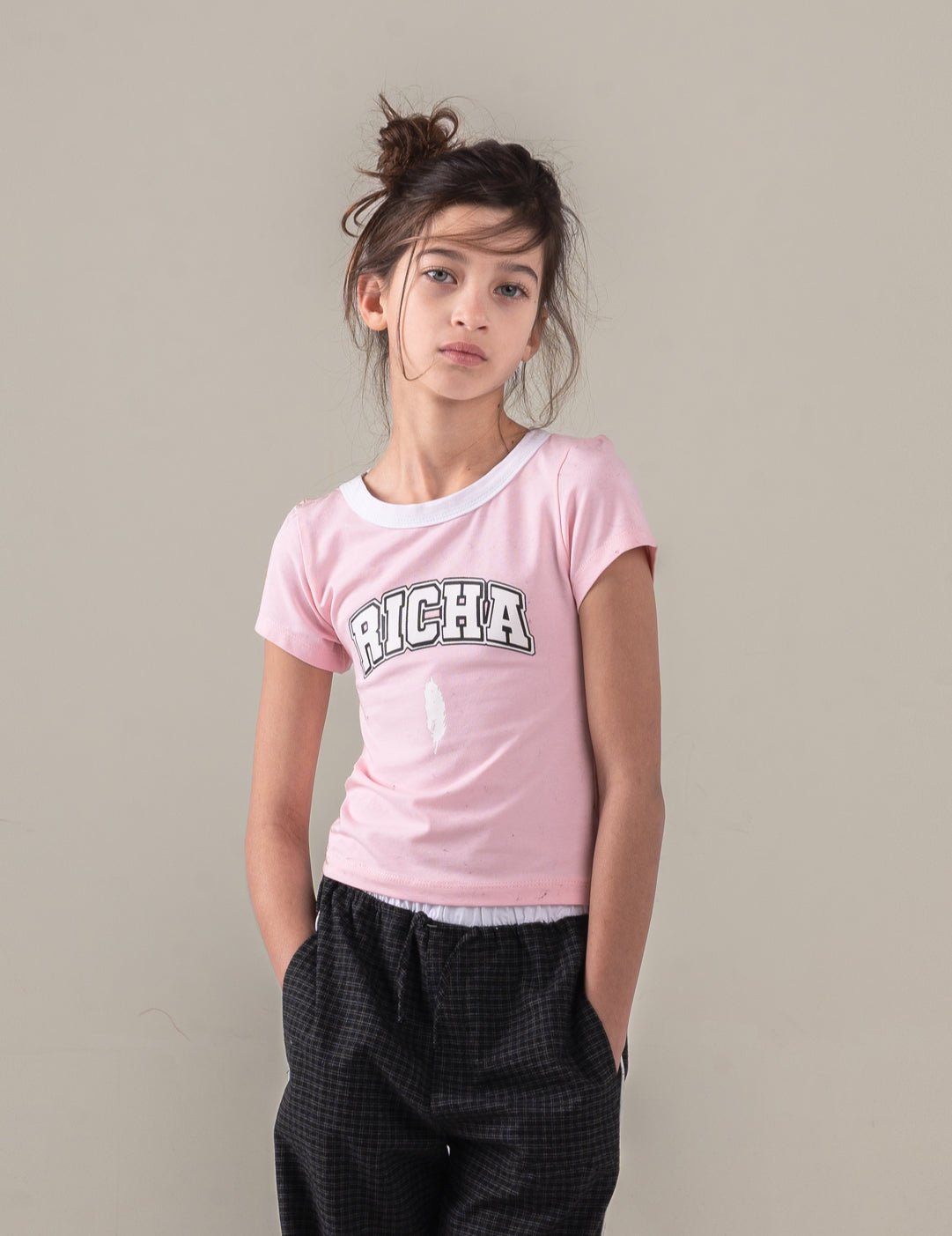 RICHA Tank Top - PINK/WHITE - Richa UAE