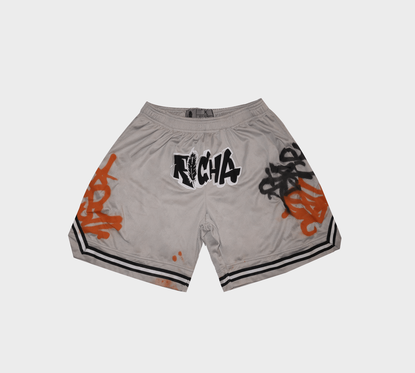 Richa X Toxik Graffiti Grey Basketball Shorts - Richa UAE