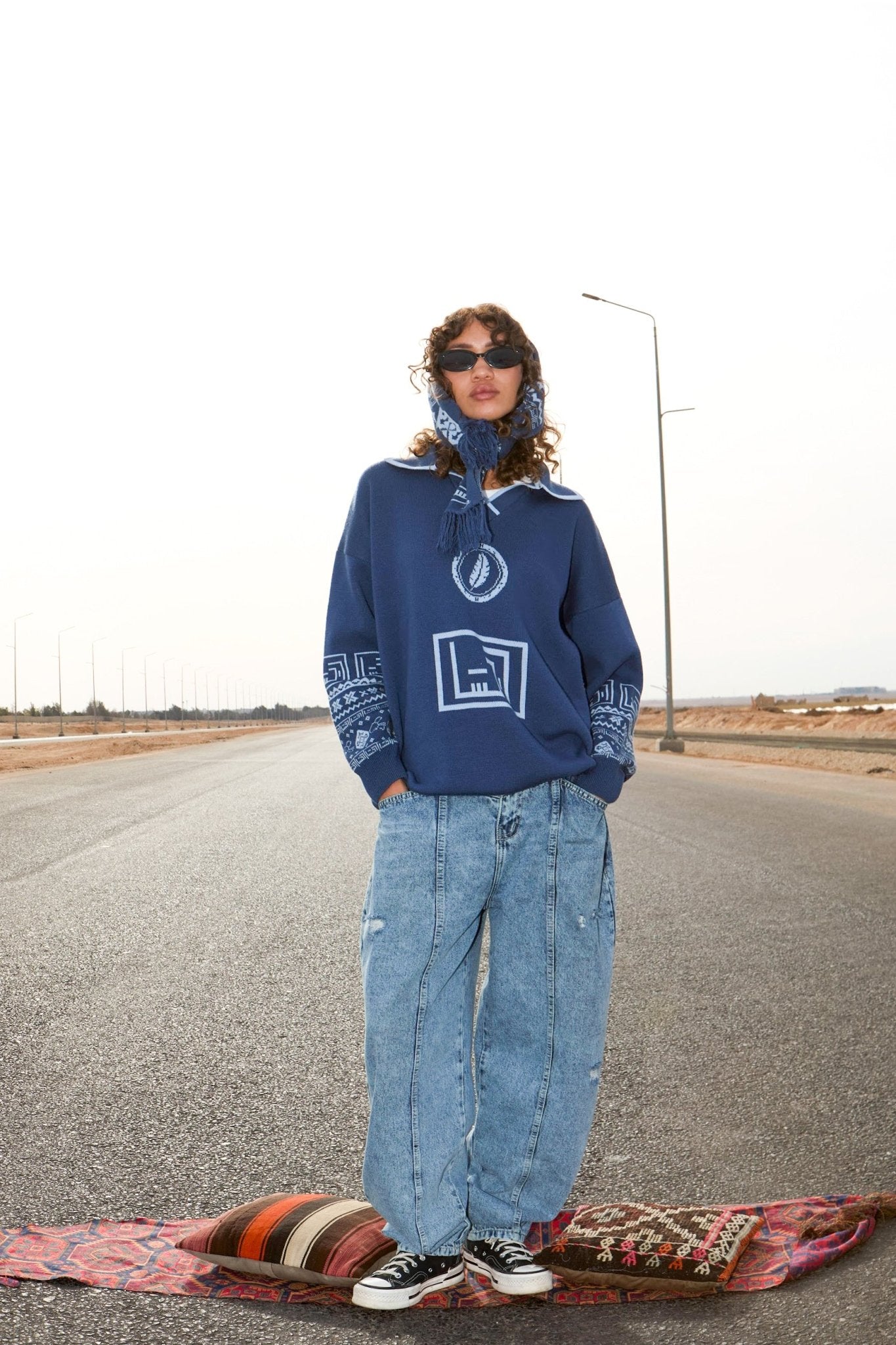 RIQSHA Knit Jersey - Blue - Richa UAE
