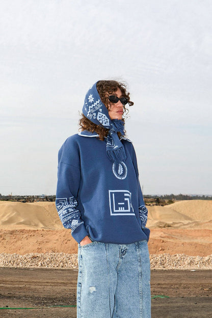 RIQSHA Knit Jersey - Blue - Richa UAE