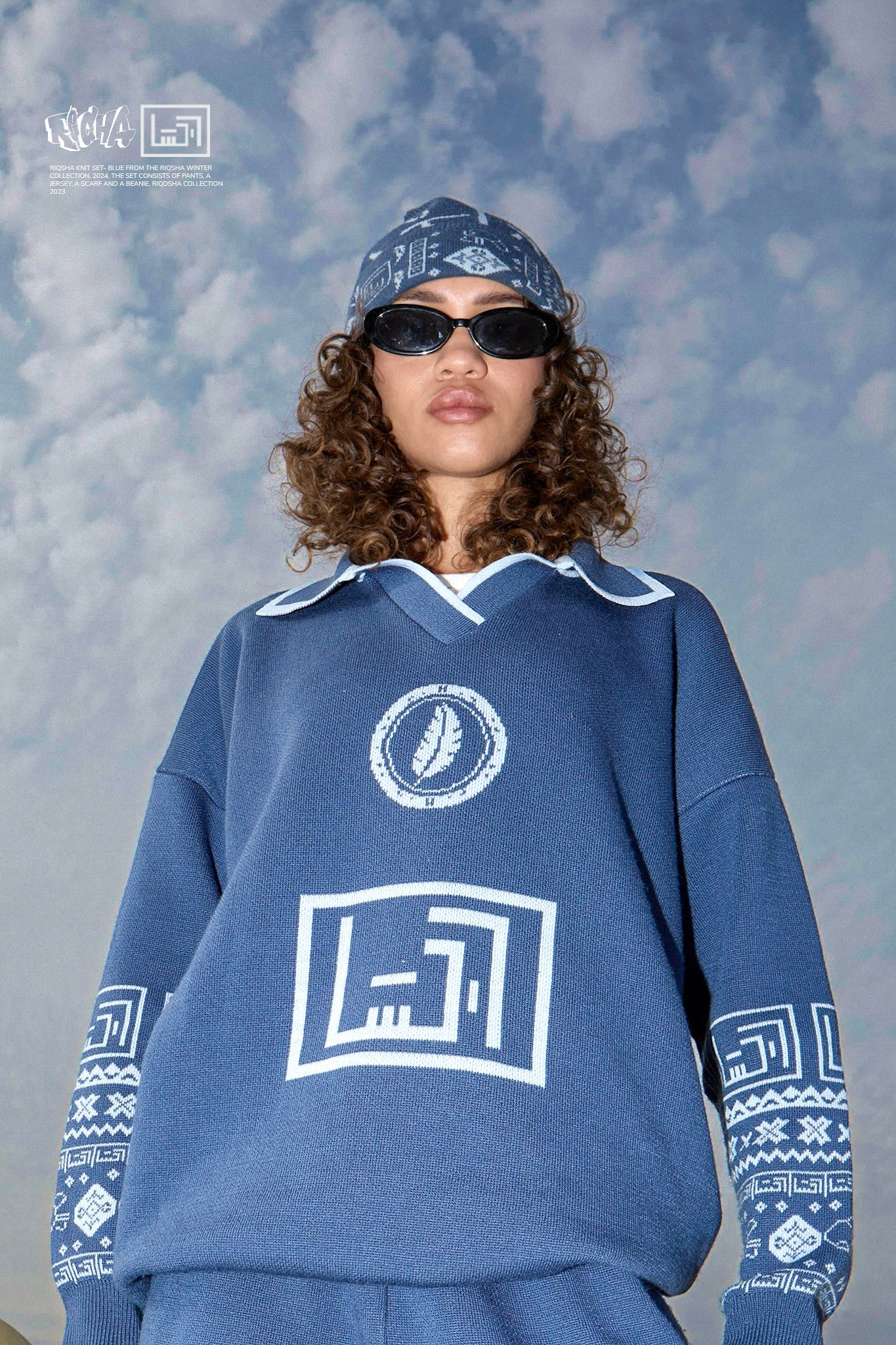 RIQSHA Knit Jersey - Blue - Richa UAE