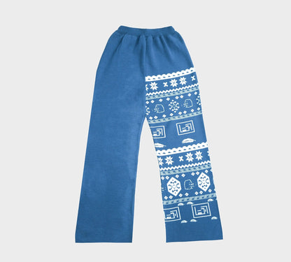 RIQSHA Knit Pants - Blue - Richa UAE