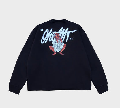 r&R®23 Black Crew Neck - Richa UAE