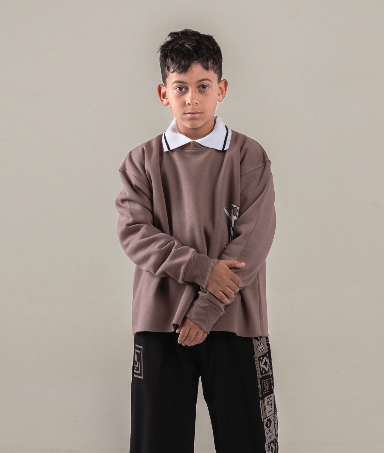 r&R®23 Brown Crew Neck - Richa UAE