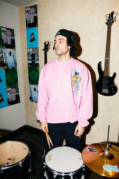 r&R®23 Pink Crew Neck - Richa UAE