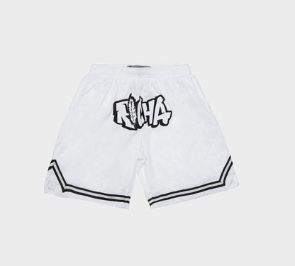 White Basketball Shorts - Richa UAE