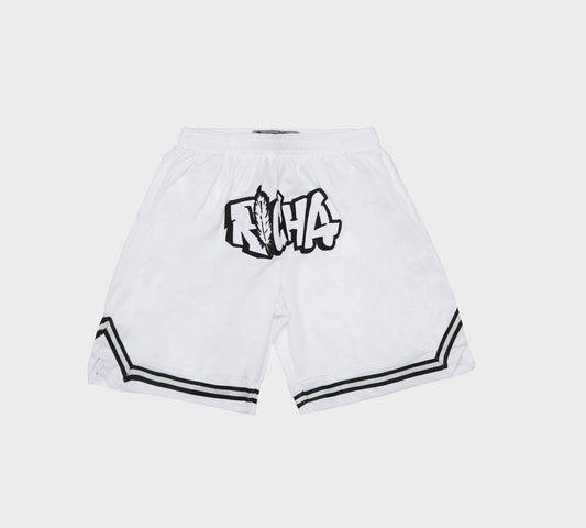 White Basketball Shorts - Richa UAE