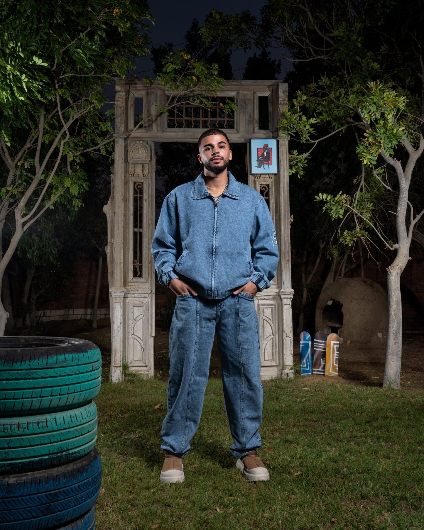 YMS Denim Pants - BLUE - Richa UAE